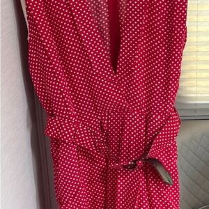 1950’s S. L. Fashions Red Polka Dot Midi Dress